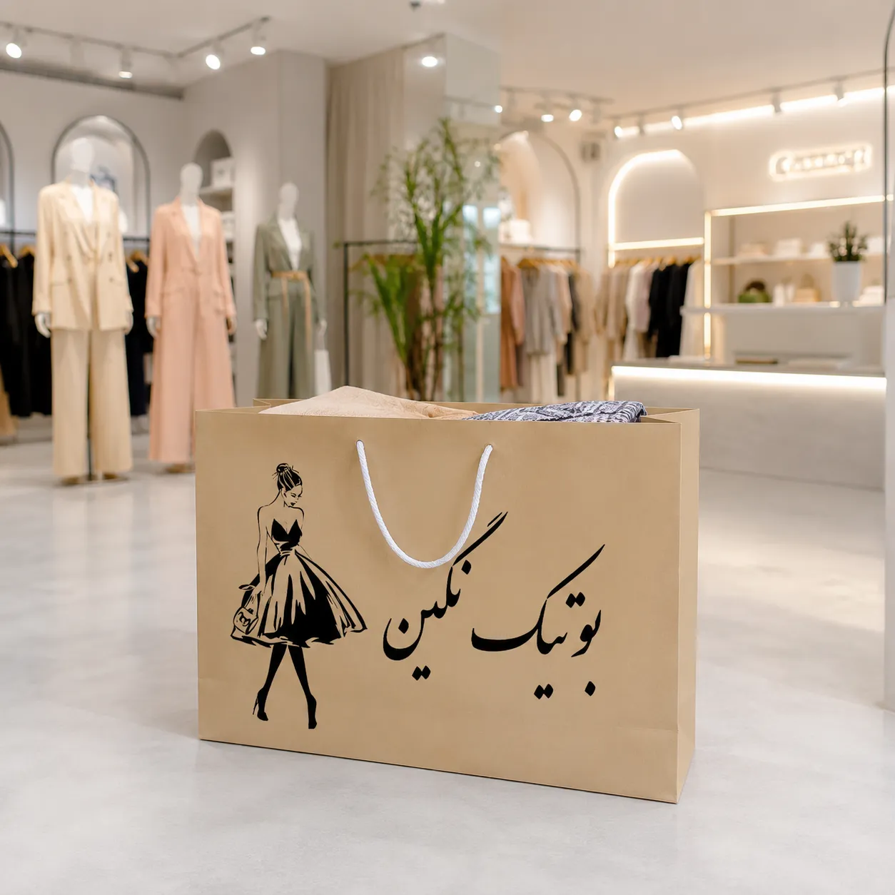 چاپ روی ساک کاغذی کرافت